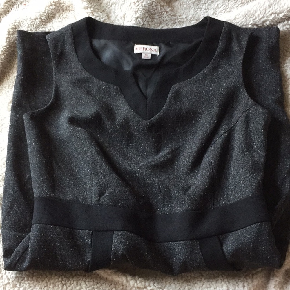 dark gray dress